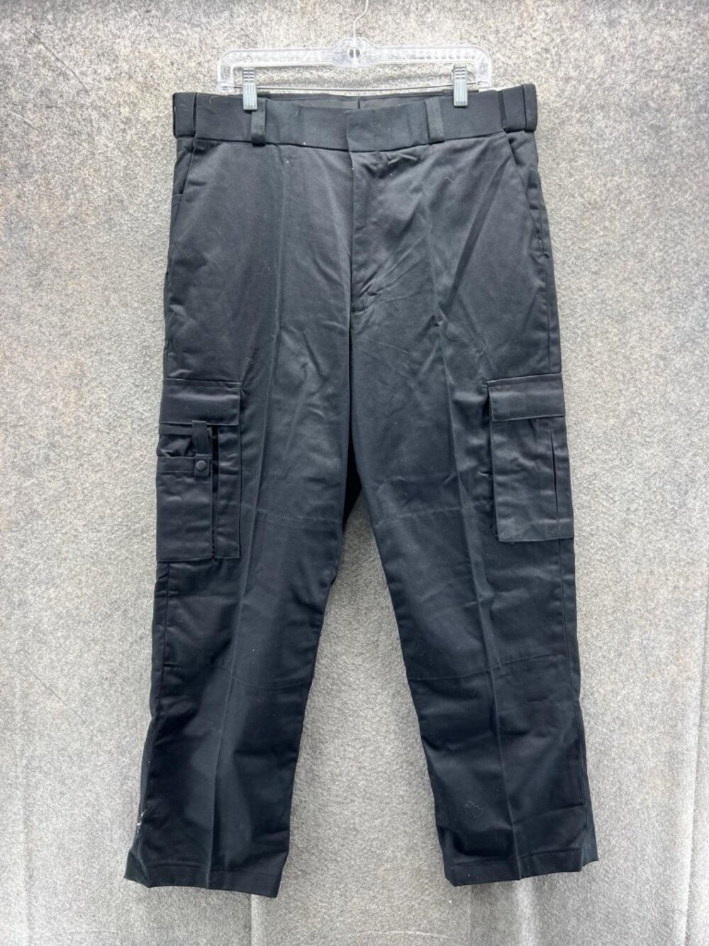 TACT SQUAD Pants Men 36 Black Cargo Flat Front Tactical Workwear Uniform new